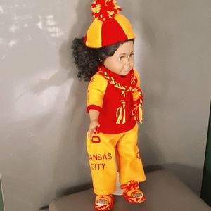 18 inch doll KC CHIEF outfit